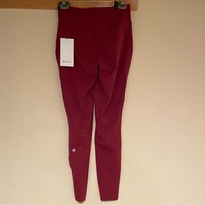 Lululemon sz8 women’s Base Pace HR tight in mulled wine NWT high rise
